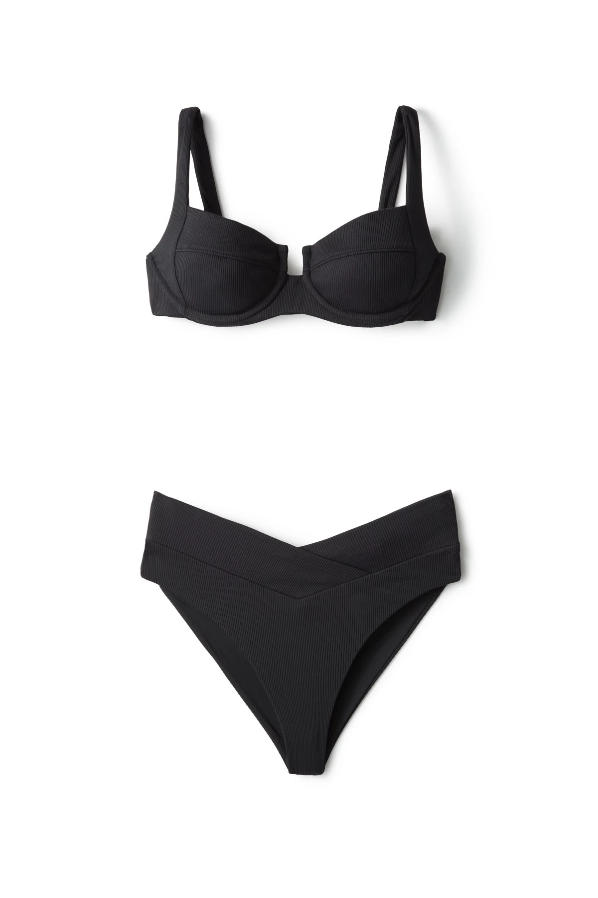 BLACK SAND Montauk Underwire Adjustable Bikini Top image number 3